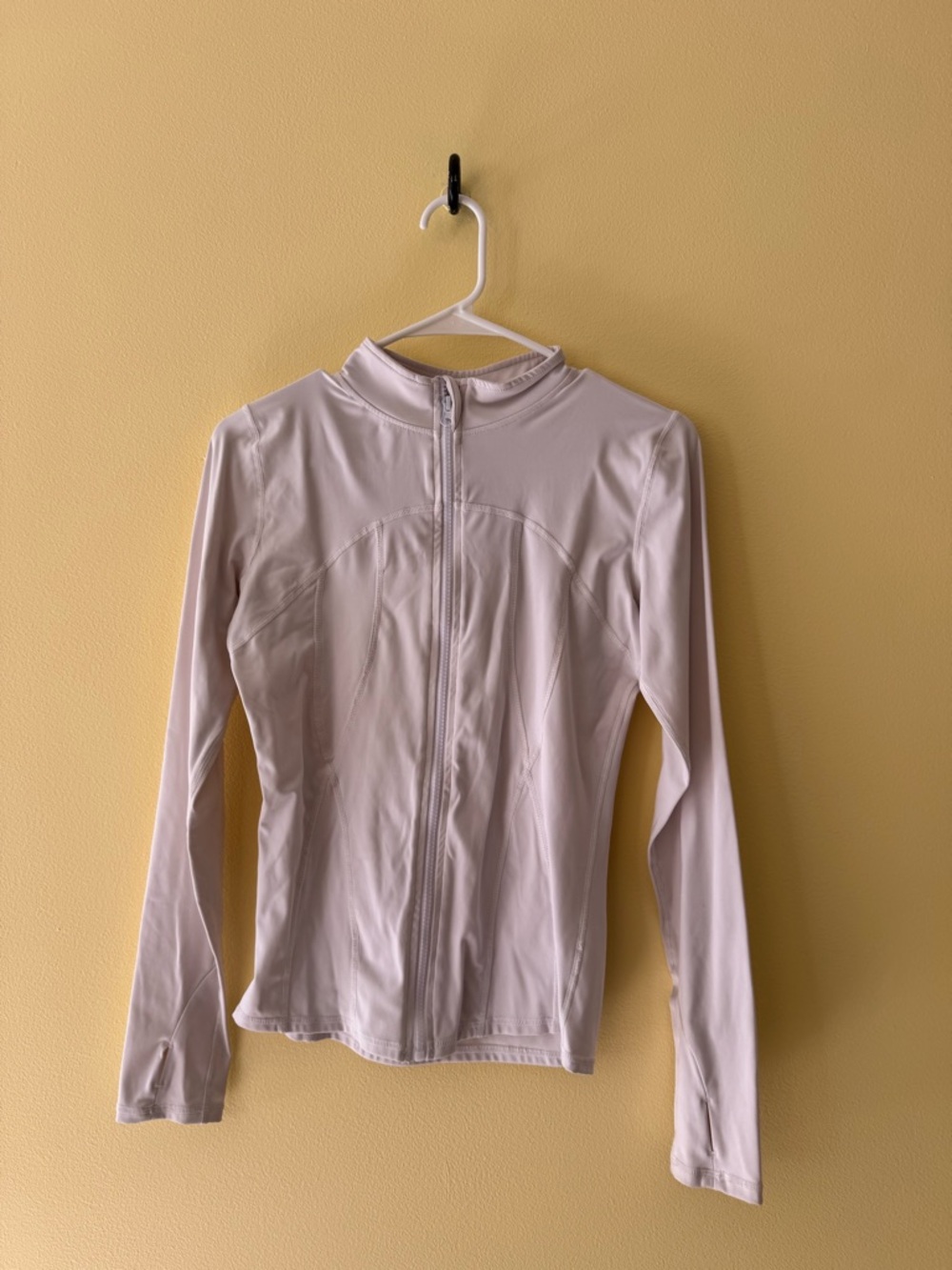 Women's Lightweight Zip-Front Long Sleeve Top - White
